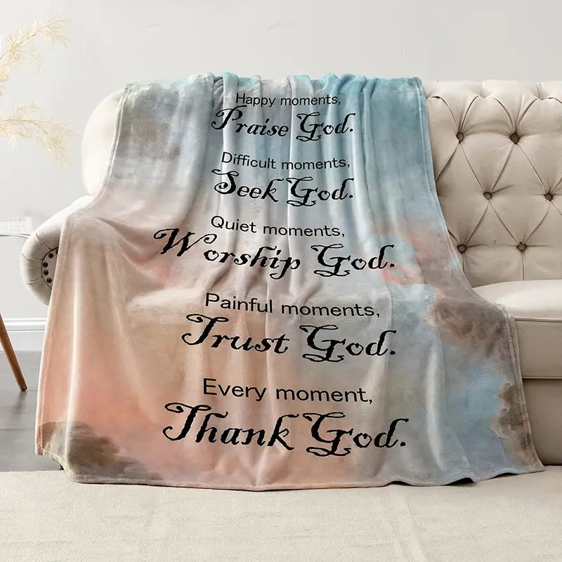Christian Bible Verse Blanket for Women - Soft Plush Throw Karis Fashions