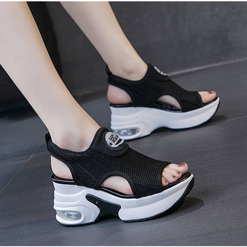 Casual Flyknit Sports Wedge Platform Sandals Karis Fashions