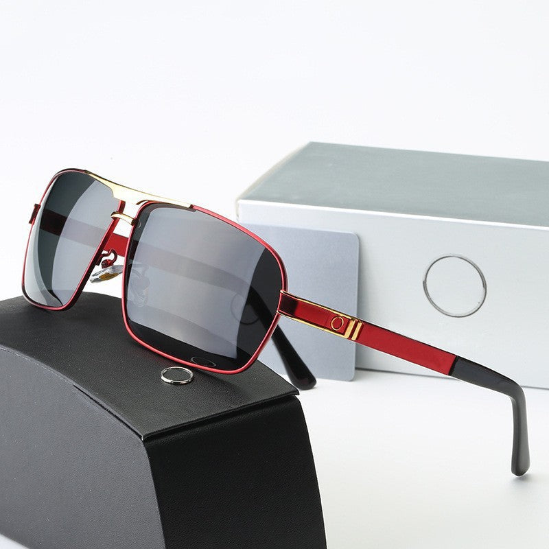 New Men's Polarized Sunglasses Fashion Square Frame