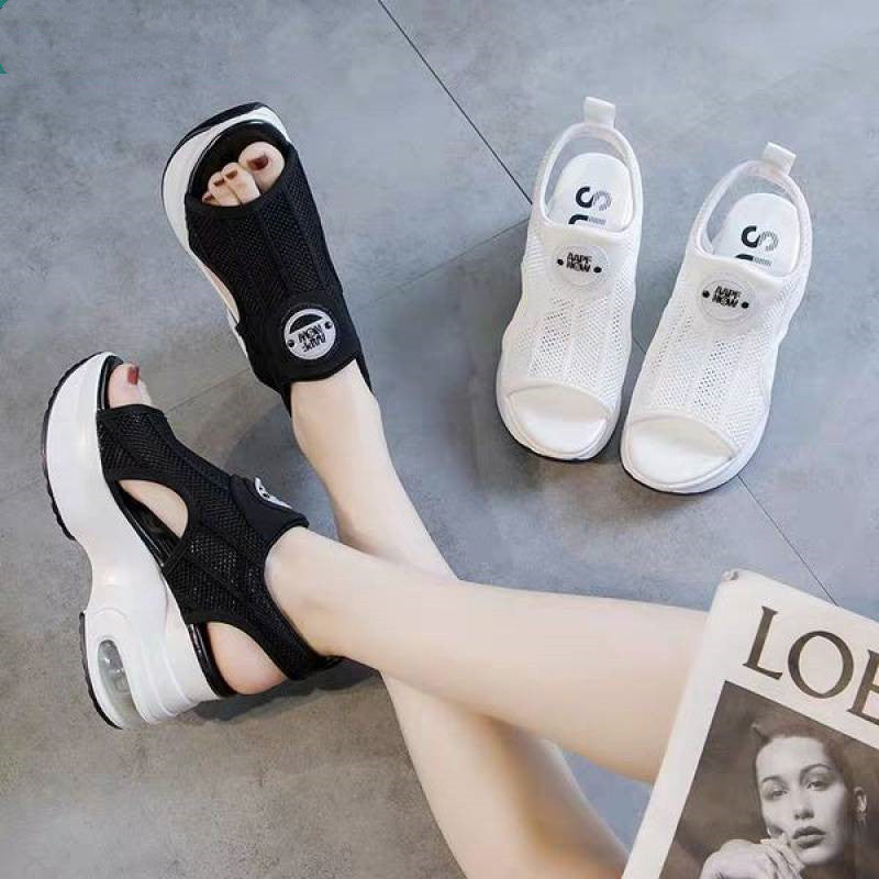 Casual Flyknit Sports Wedge Platform Sandals Karis Fashions