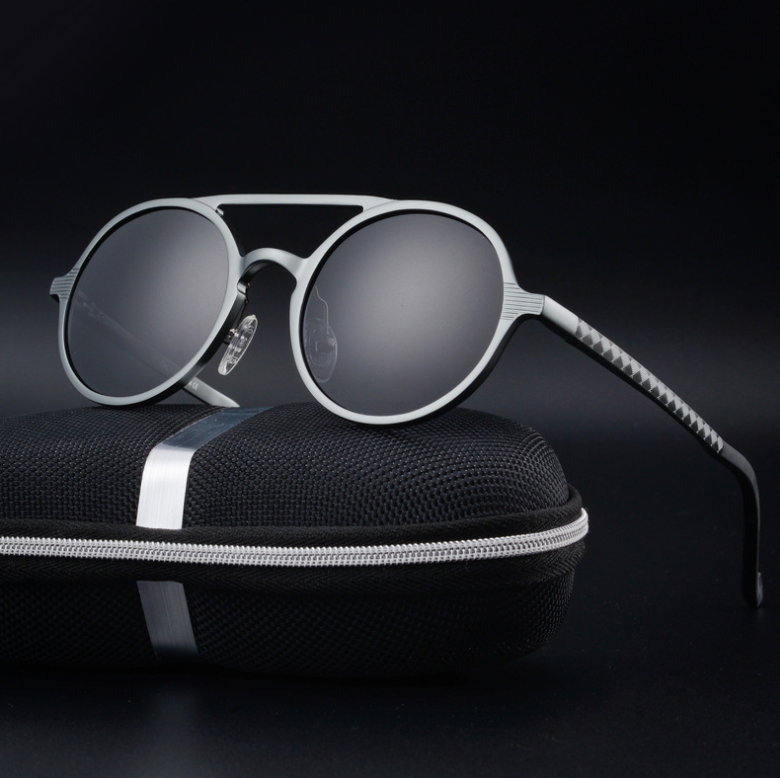 Men's Polarized Sunglasses - Vintage Round Frame