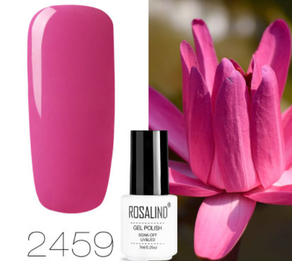 ROSALIND 10ml Pink Eco-Friendly UV Nail Gel (24 Colors) Karis Fashions
