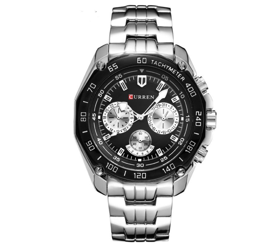 Men's Stainless Steel Watch with Three Eyes Karis Fashions