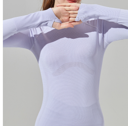 Women's Long Sleeve Sports T-Shirt for Yoga and Running Karis Fashions