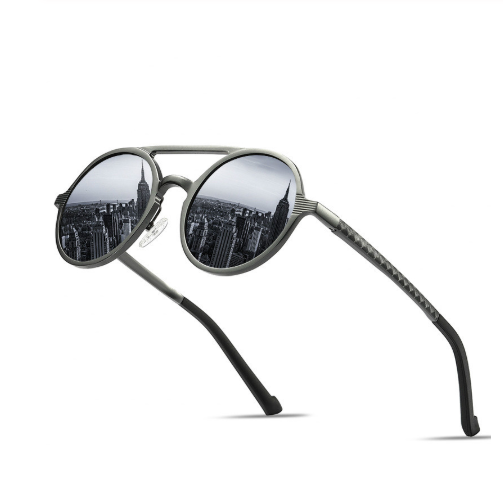 Men's Polarized Sunglasses - Vintage Round Frame