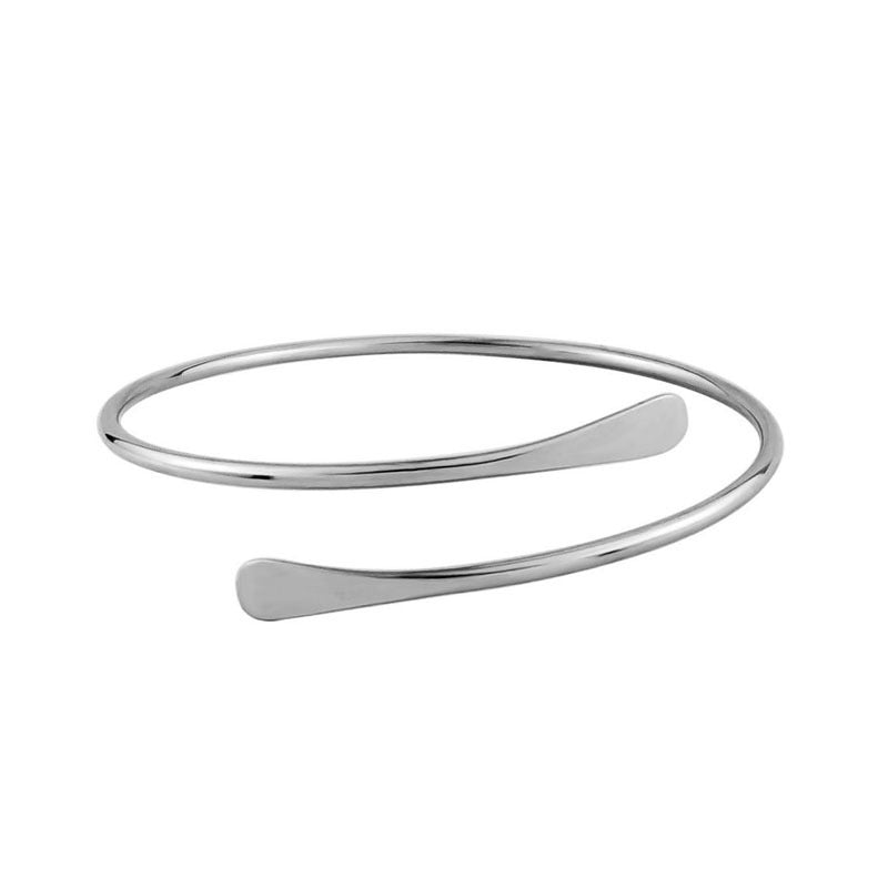 Adjustable Geometric Metal Serpentine Bracelet for Women