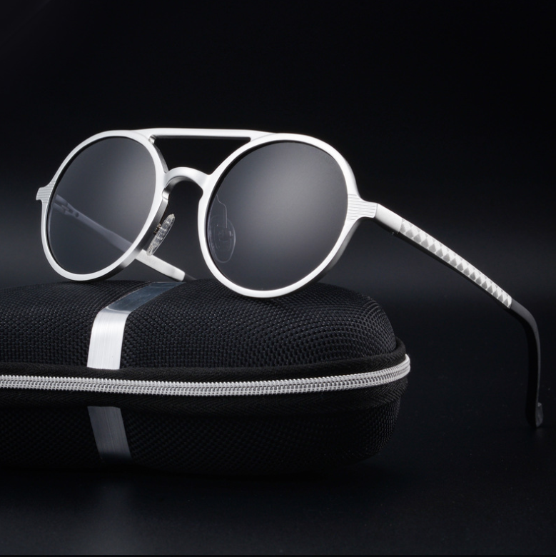 Men's Polarized Sunglasses - Vintage Round Frame