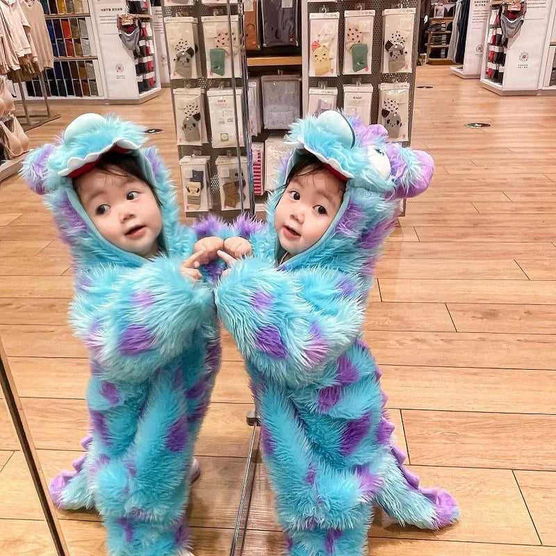 Cute Animal Baby Jumpsuit With Hooded Zipper Karis Fashions