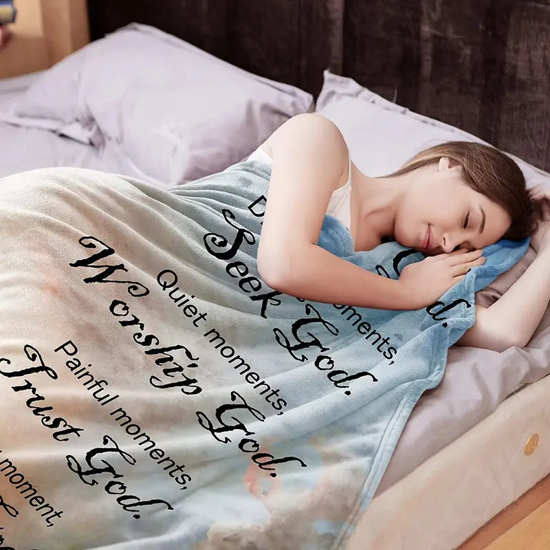 Christian Bible Verse Blanket for Women - Soft Plush Throw Karis Fashions