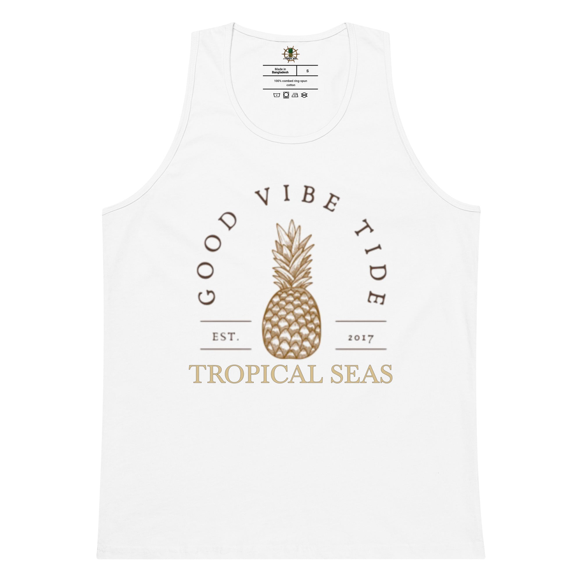 Men’s Premium Vintage Pineapple Tank Top Karis Fashions