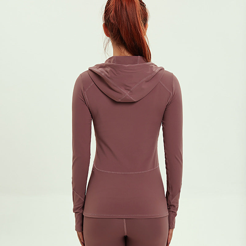 Women's Stretchy Zip-Up Long Sleeve Sports Jacket Karis Fashions