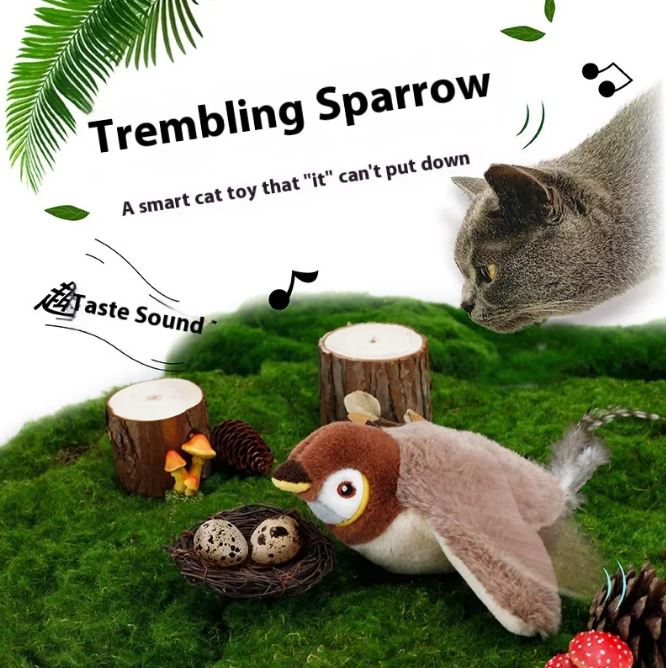 Flapping Bird Cat  Toy Karis Fashions