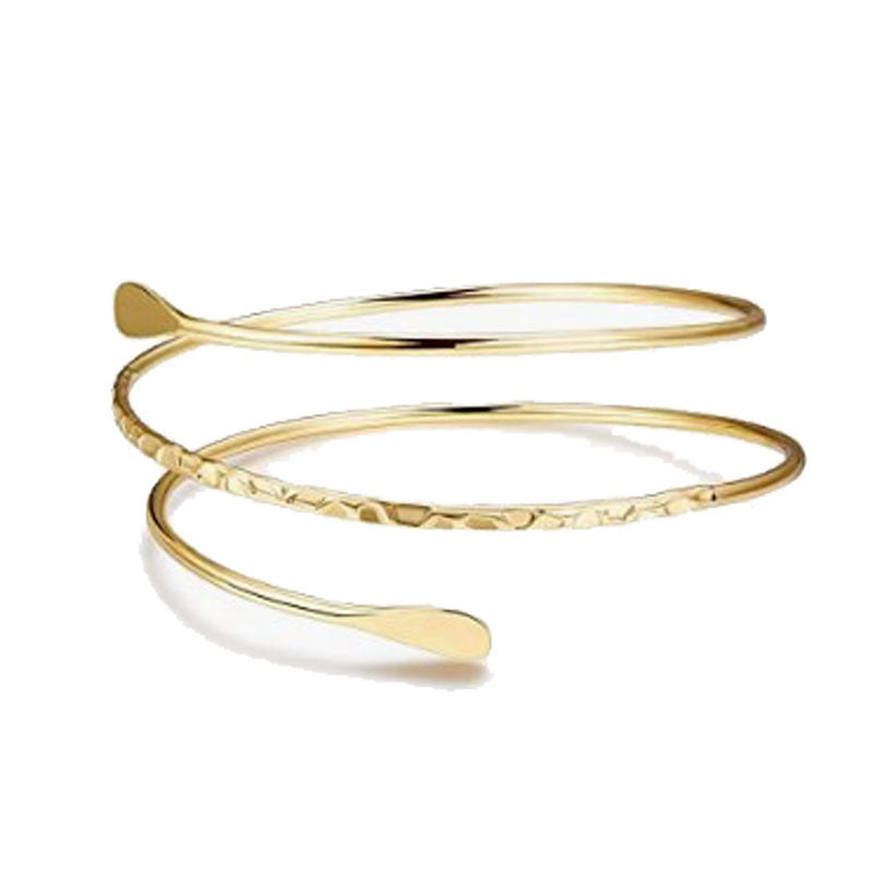 Adjustable Geometric Metal Serpentine Bracelet for Women Karis Fashions