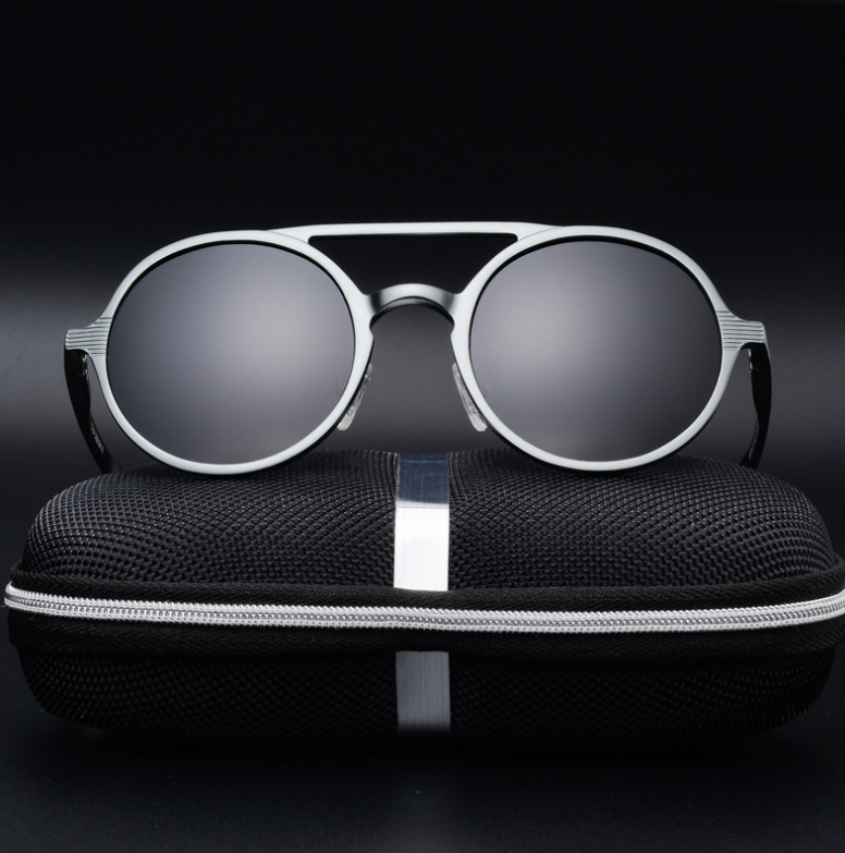 Men's Polarized Sunglasses - Vintage Round Frame