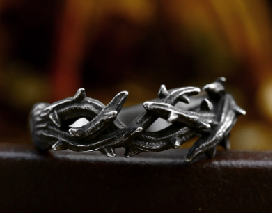 Minimalist Stainless Steel Branch Ring Design Karis Fashions