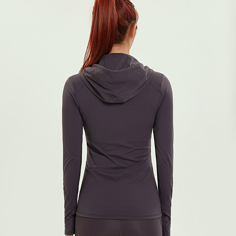 Women's Stretchy Zip-Up Long Sleeve Sports Jacket Karis Fashions