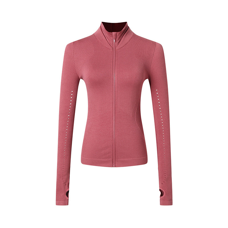 Women's Long Sleeve Zip Sports Jacket for Yoga & Running Karis Fashions