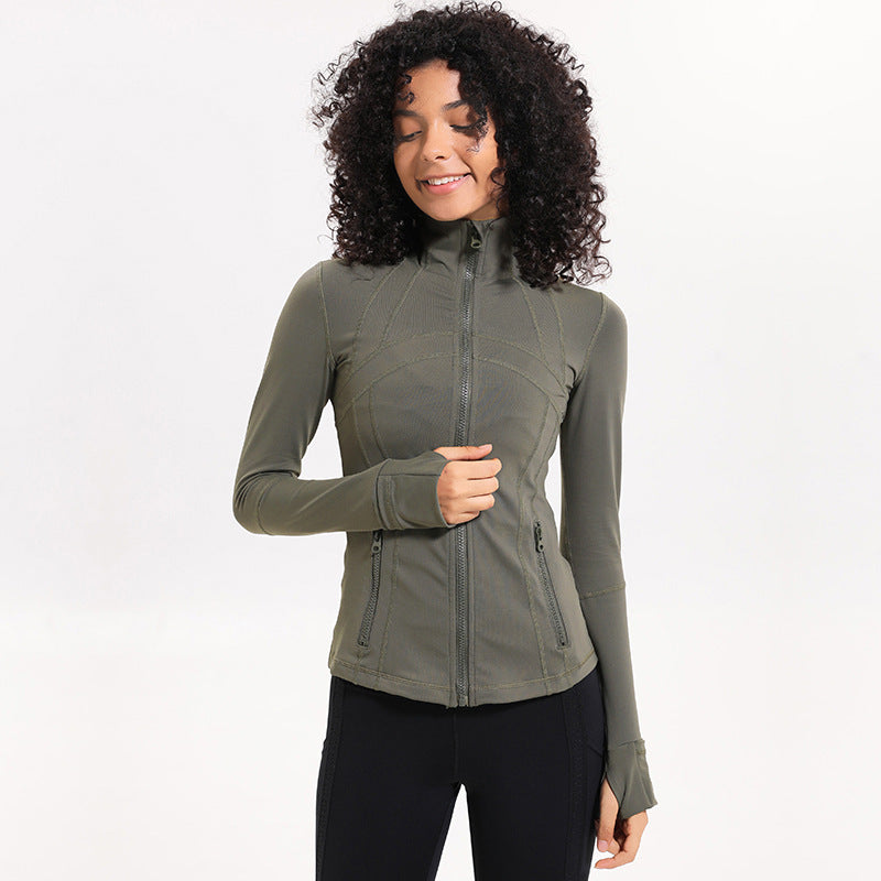 2020 Women's Yoga Jacket - Slim Fit Long Sleeve Zip Karis Fashions
