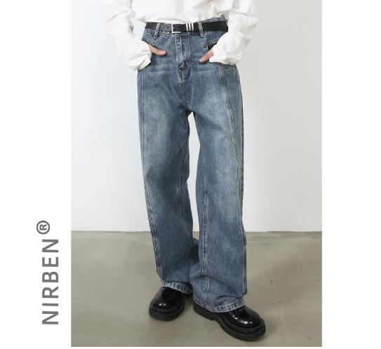 Vintage Men's Jeans with Unique Design