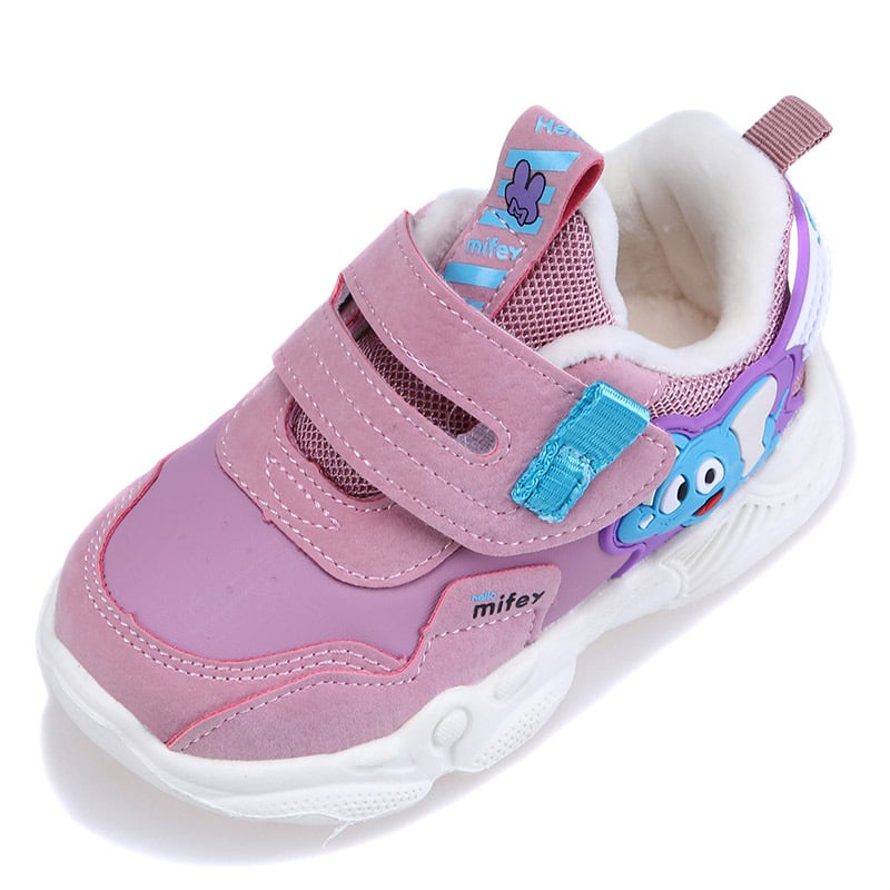 Super Light Velvet and Cotton Solid Sole Sneakers