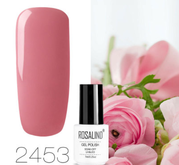 ROSALIND 10ml Pink Eco-Friendly UV Nail Gel (24 Colors) Karis Fashions